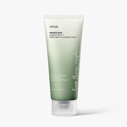 Anua Heartleaf Quercetinol Pore Deep Cleansing Foam 150 ml – koreansk hudpleje