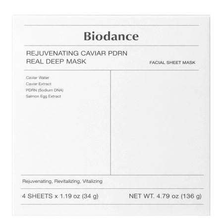 Biodance Rejuvenating Caviar PDRN Real Deep Mask 4 stk.
