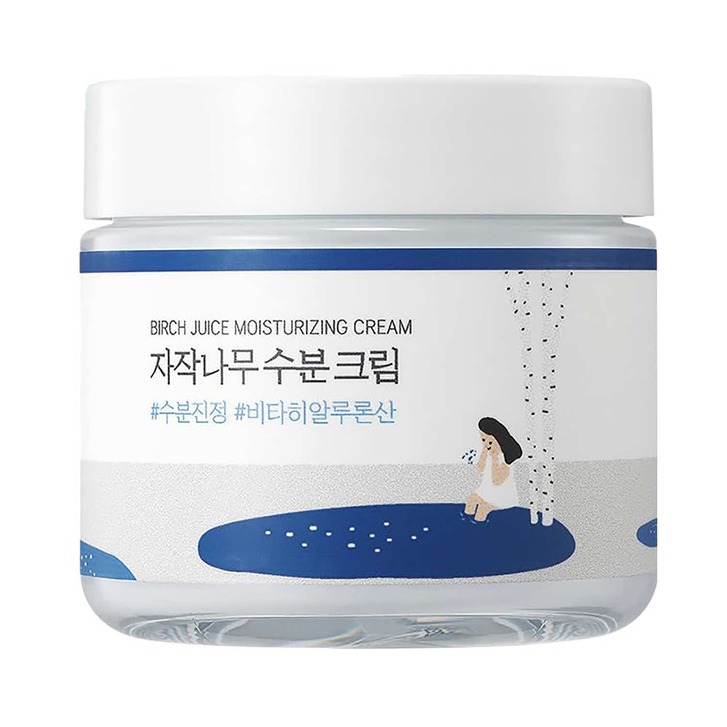 Round Lab Birch Juice Moisturizing Cream 80 ml – koreansk hudpleje